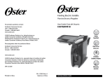 Oster CKSTGRFM18 User's Manual