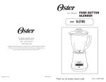 Oster BLSTMG User's Manual