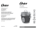 Oster 147869 User's Manual