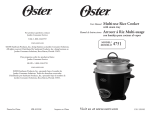 Oster 128342 User's Manual