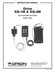 Orion EQ-2M User's Manual