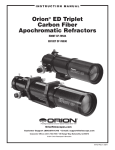 Orion ED80T User's Manual