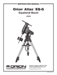 Orion ATLAS EQ-G User's Manual