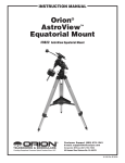 Orion ASTROVIEW 9822 User's Manual