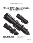 Orion 72MM User's Manual