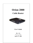 Orion 2000 User's Manual