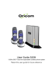Oricom S209 User's Manual