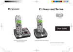 Oricom pro600 DECT User's Manual