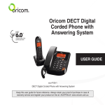 Oricom DECT ECO7100-1 User's Manual