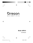 Oregon MP810 User's Manual