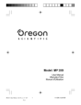 Oregon MP200 User's Manual