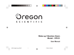 Oregon Scientific VR101 User's Manual