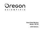Oregon Scientific SE122 User's Manual