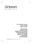 Oregon Scientific PMR446 User's Manual