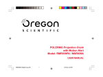 Oregon Scientific MSR939A User's Manual