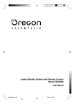 Oregon Scientific JUMBO BAR289 User's Manual