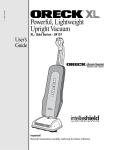 Oreck U4151 User's Manual