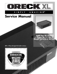 Oreck Super Air 5 75422-01 User's Manual