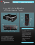 Optoma Technology TX765W User's Manual