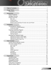 Optoma Technology Projector EP747 User's Manual
