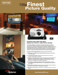Optoma Technology HD7300 User's Manual