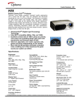Optoma Technology H55 User's Manual