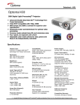 Optoma Technology H30 User's Manual