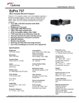 Optoma Technology EzPro 737 User's Manual