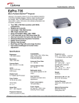Optoma Technology EzPro 735 User's Manual