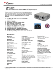 Optoma Technology EzPro 732H User's Manual