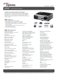 Optoma Technology EW330 User's Manual