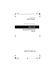 Optimus MICRO-39 User's Manual