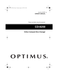 Optimus CD-8250 User's Manual