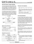 Optimus 31-3044 User's Manual