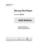 OPPO Digital BDP-80 User's Manual