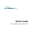 OpenOffice.org OpenOffice - 3.3 Math Guide