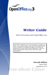 OpenOffice.org OpenOffice - 3.2 Writer Guide