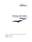 OpenOffice.org OpenOffice - 1.0 User's Manual