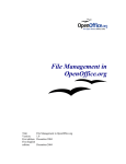 OpenOffice.org OpenOffice - 1.0 User's Manual