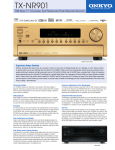 Onkyo TX-NR901 User's Manual