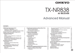 Onkyo TX-NR838 Owner's Manual