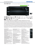 Onkyo TX-NR737 Product Sheet