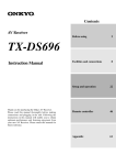 Onkyo TX-DS696 User's Manual