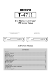 Onkyo T-4711 User's Manual