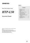 Onkyo HTP-L50 User's Manual