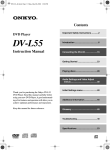 Onkyo DV-L55 User's Manual