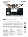 Onkyo CS-N755 Product Sheet