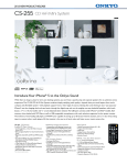 Onkyo CS-255 Product Sheet