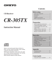 Onkyo CR-305TX User's Manual
