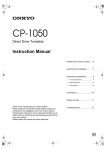 Onkyo CP-1050 Owner's Manual
